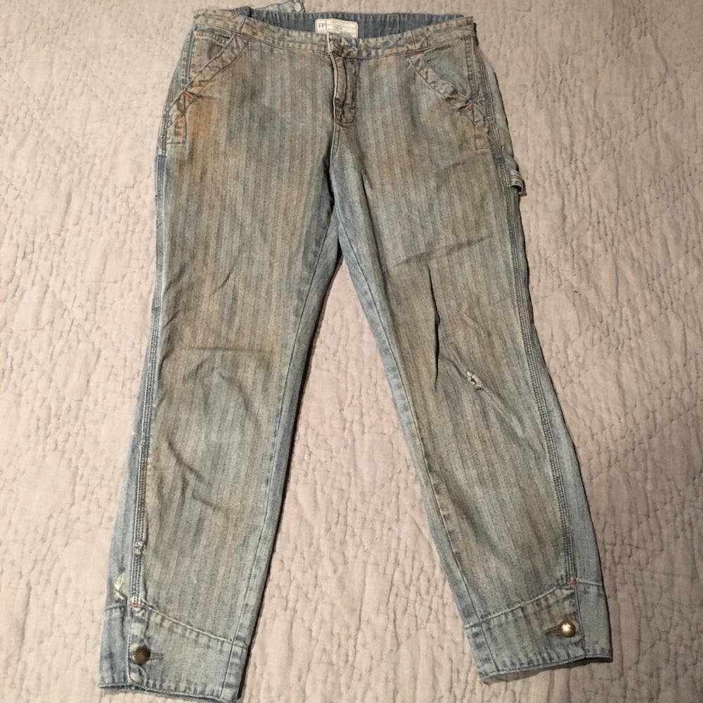 Distressed Free People Jeans